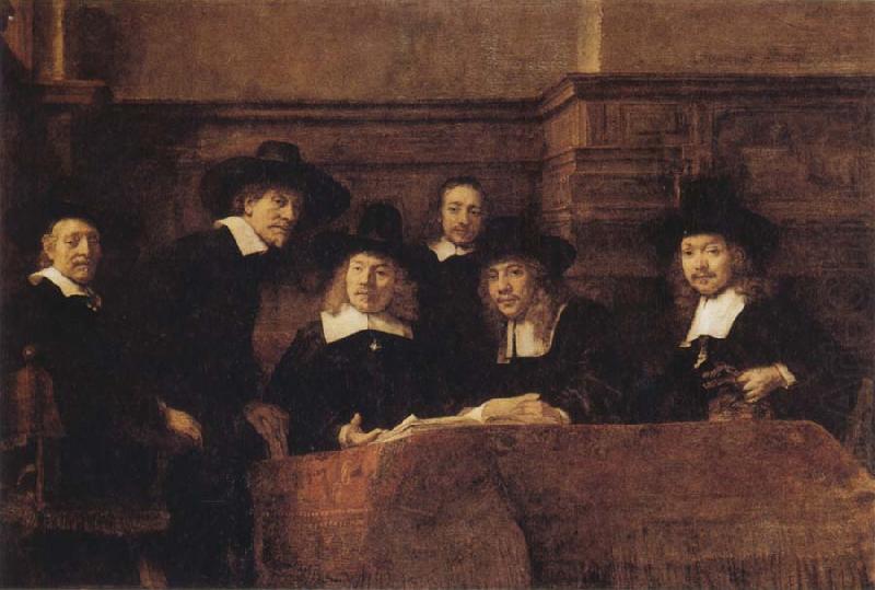 Tthe Syndics of the Amsterdam, REMBRANDT Harmenszoon van Rijn
